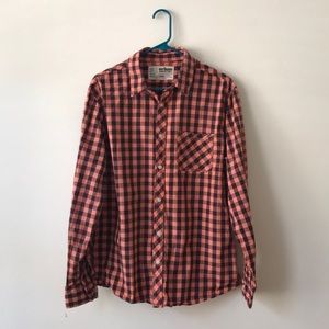 Orange & Black Checkered Shirt
